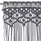 Vidaxl Curtain Macramé 140x240 cm bomuldsanthracit