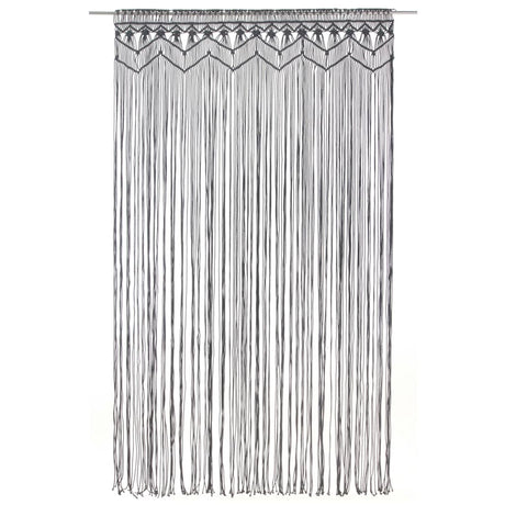 Vidaxl Curtain Macramé 140x240 cm bomuldsanthracit