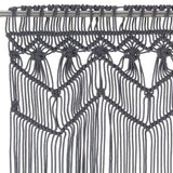 Vidaxl Curtain Macramé 140x240 cm bomuldsanthracit