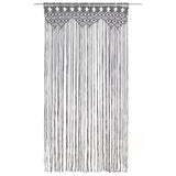 Vidaxl Curtain Macramé 140x240 cm bomuldsanthracit