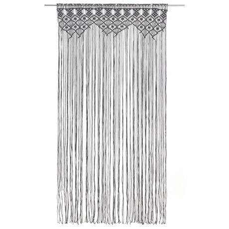 Vidaxl Curtain Macramé 140x240 cm bomuldsanthracit