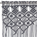 Vidaxl Curtain Macramé 140x240 cm bomuldsanthracit