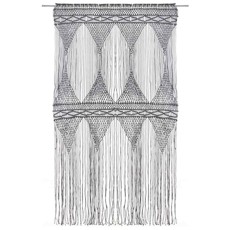 Vidaxl Curtain Macramé 140x240 cm bomuldsanthracit