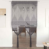 Vidaxl Curtain Macramé 140x240 cm bomuldsanthracit