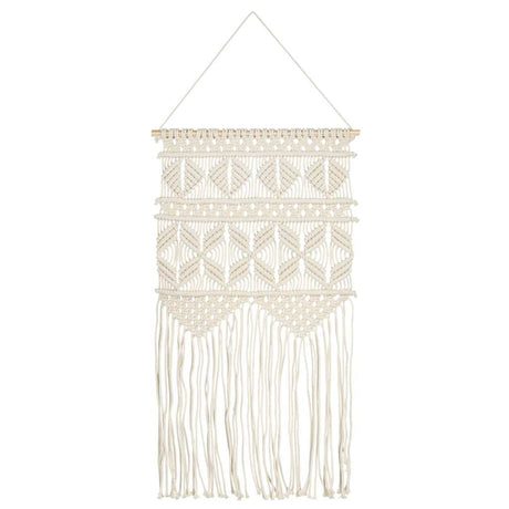 Vidaxl Wall Hanger Macramé 40x80 cm bomuld