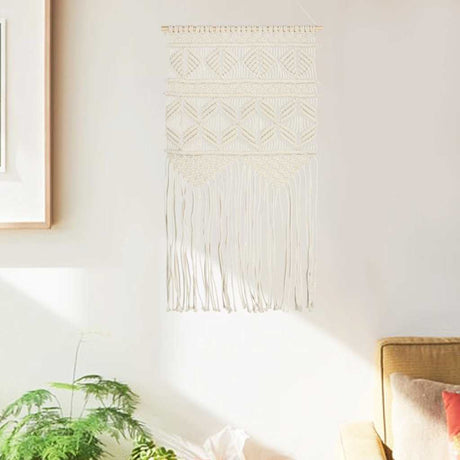 Vidaxl Wall Hanger Macramé 40x80 cm bomuld