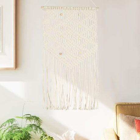 Vidaxl Wall Hanger Macramé 40x80 cm bomuld