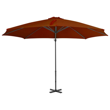 Vidaxl Floating Parasol med aluminiumstang 300 cm terracotta -farvet