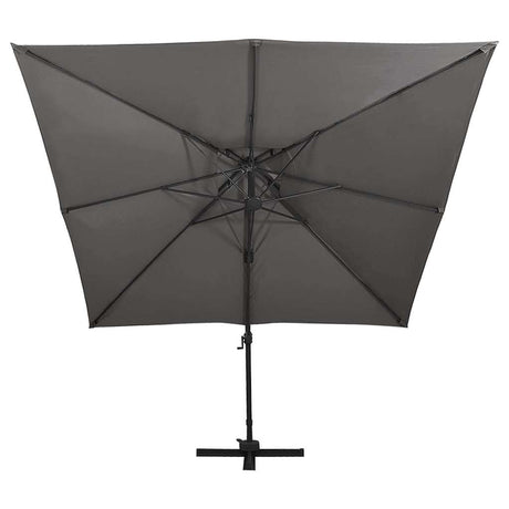 Vidaxx flydeparasol med dobbelttag 300x300 cm antracit