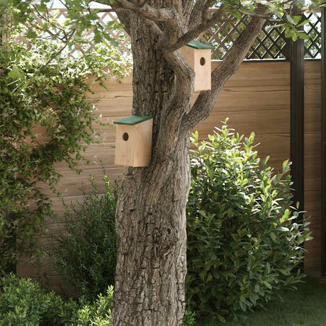 Vidaxl Bird huser 10 stk. 12x12x22 cm solid fyrretræ