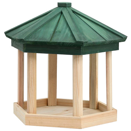 Vidaxx fuglefoder ottekantet 33x30 cm massivt fyrretræ