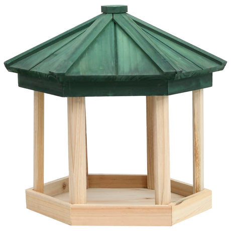 Vidaxx fuglefoder ottekantet 33x30 cm massivt fyrretræ