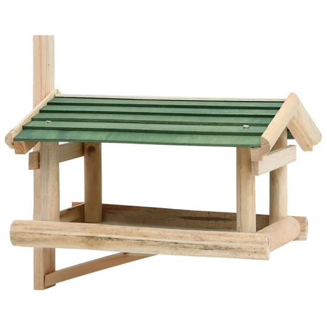 VidaXL fuglefoder 35x29,5x21 cm massivt træ