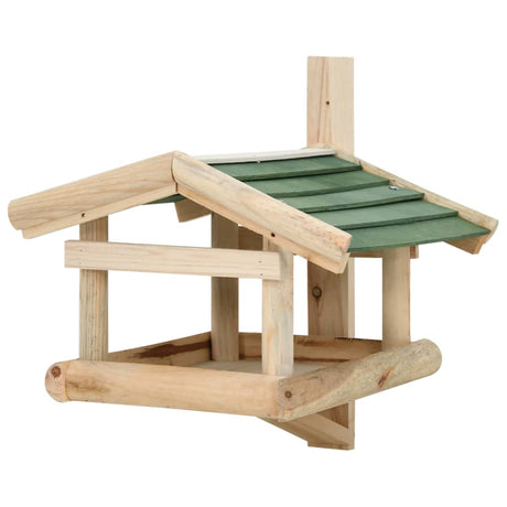 VidaXL fuglefoder 35x29,5x21 cm massivt træ
