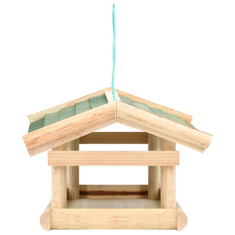 VidaXL fuglefoder 35x29,5x21 cm massivt træ