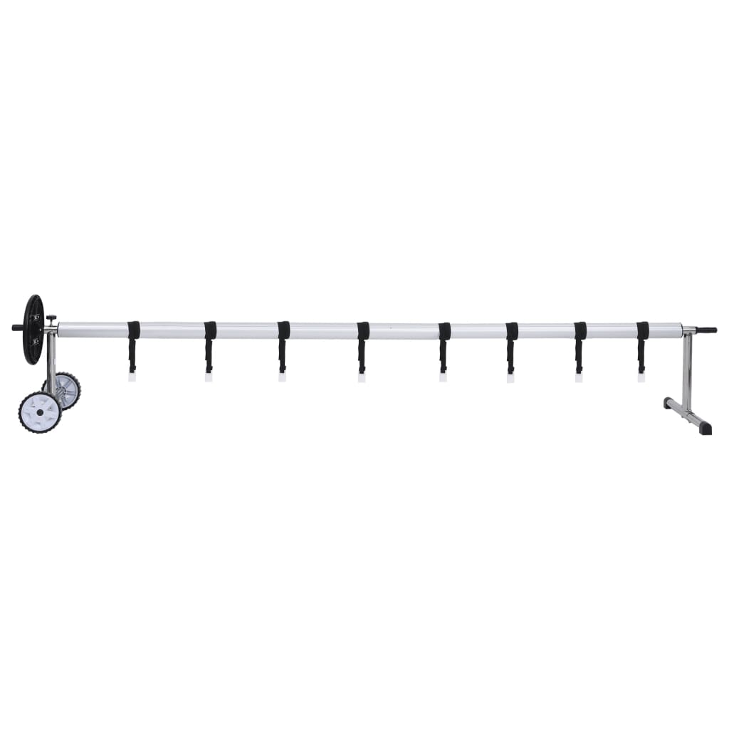 Vidaxl Swimming Pool Cover Roller med rustfrit stålramme