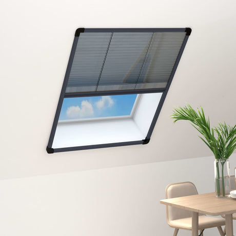 Vidaxl Window Plissé 60x80 cm Aluminium Anthracite -farvet