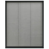 Vidaxl Raamhor Plissé 80x100 cm aluminium