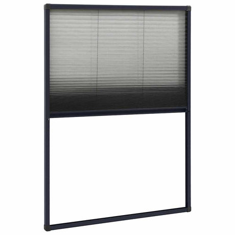 Vidaxx vinduesskærm plisseret 80x120 cm aluminium antracit