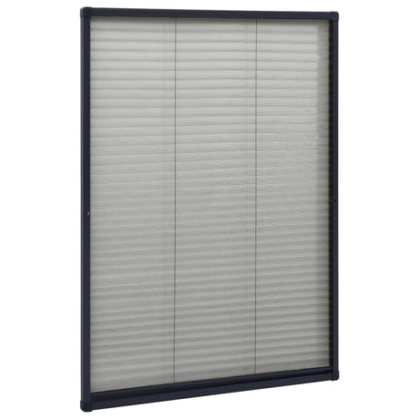 Vidaxx vinduesskærm plisseret 80x120 cm aluminium antracit