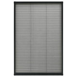 Vidaxl raamhor plissé 80x160 cm aluminium antraciet