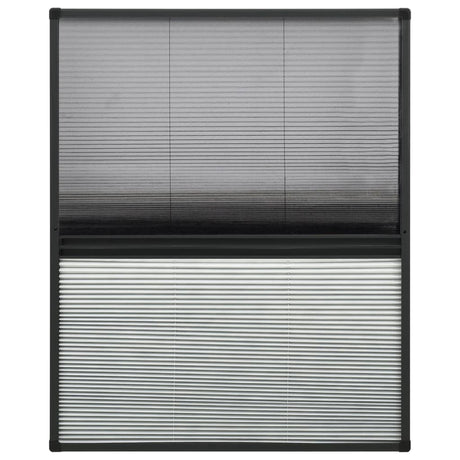 Vidaxl Raamhor plissé med underslag 60x80 cm aluminium