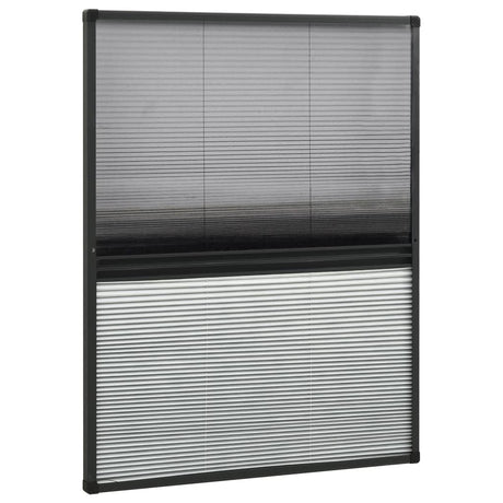 Vidaxl Raamhor plissé med underslag 60x80 cm aluminium