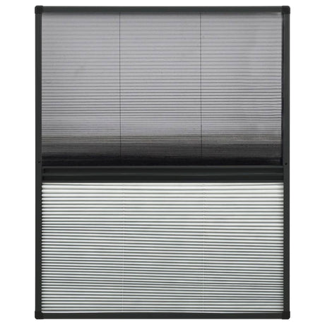Vidaxl Raamhor plissé med underslag 80x100 cm aluminium