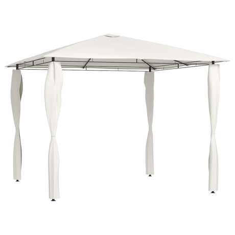 Vidaxl Arbor med stang dækker 160 g m² 3x3x2,6 m creme -farvet