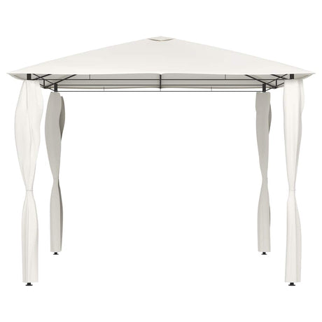 Vidaxl Arbor med stang dækker 160 g m² 3x3x2,6 m creme -farvet