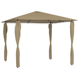 Vidaxl Arbor med stang dækker 160 g m² 3x3x2,6 m taupe