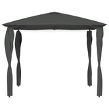 Vidaxl Arbor med stang dækker 160 g m² 3x3x2,6 m anthracit farvet