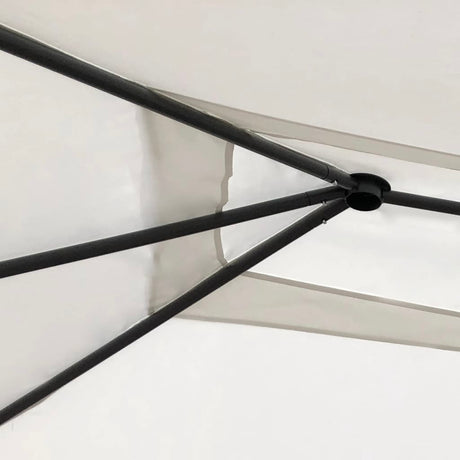 Vidaxl Arbor med stang dækker 160 g m² 3x4x2,6 m fløde -farvet