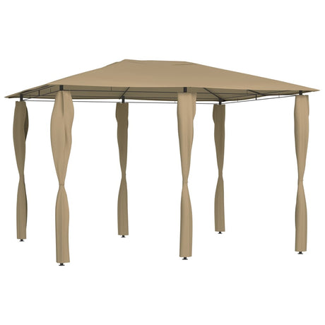 Vidaxl Arbor med stang dækker 160 g m² 3x4x2,6 m taupe