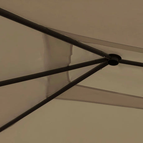 Vidaxl Arbor med stang dækker 160 g m² 3x4x2,6 m taupe
