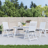 Vidaxl stolpuder 4 stk 40x40x7 cm oxford stof grå