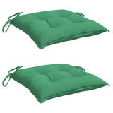 Vidaxl Stolpuder 2 St 50x50x7 cm Oxford Stof grøn