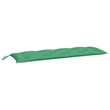 Vidaxl Garden Bench Pushion 150x50x7 cm Oxford Fabric Green