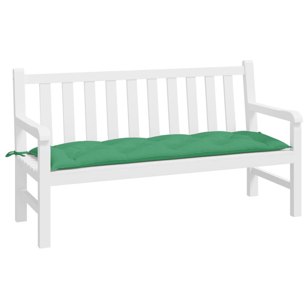 Vidaxl Garden Bench Pushion 150x50x7 cm Oxford Fabric Green