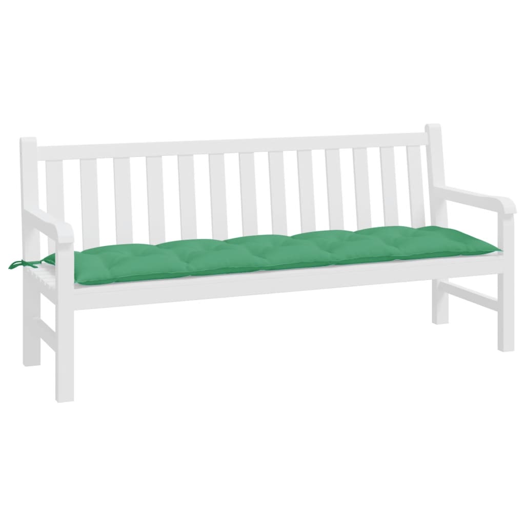 Vidaxl Garden Bench Pushion 180x50x7 cm Oxford Fabric Green