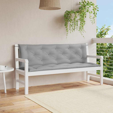 Vidaxx havebænkpude 150x(50+50)x7 cm oxford stof grå