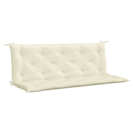 Vidaxl Garden Bench Pushion 150x (50+50) X7 cm Oxford Fabric Crèmewit