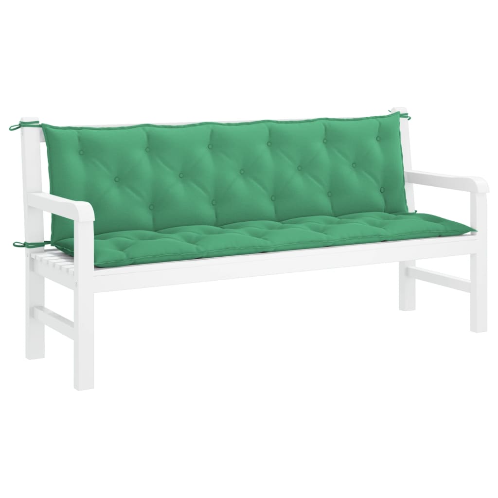 Vidaxl Garden Bench Pushion 180x (50+50) X7 cm Oxford Stof grøn