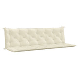 Vidaxl Garden Bench Pushion 200x (50+50) X7 cm Oxford Fabric Crèmewit