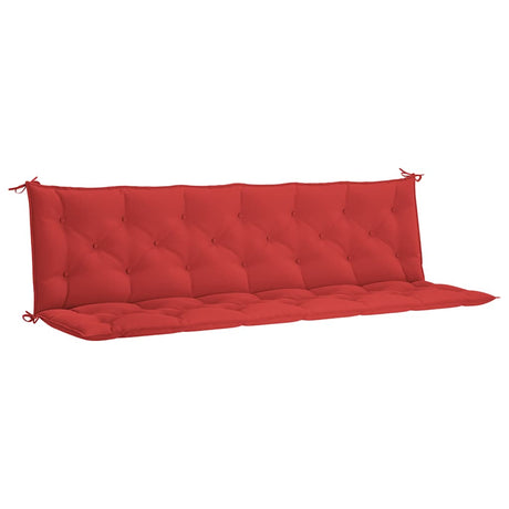 Vidaxl tuinbankkussen 200x(50+50)x7 cm oxford stof rood