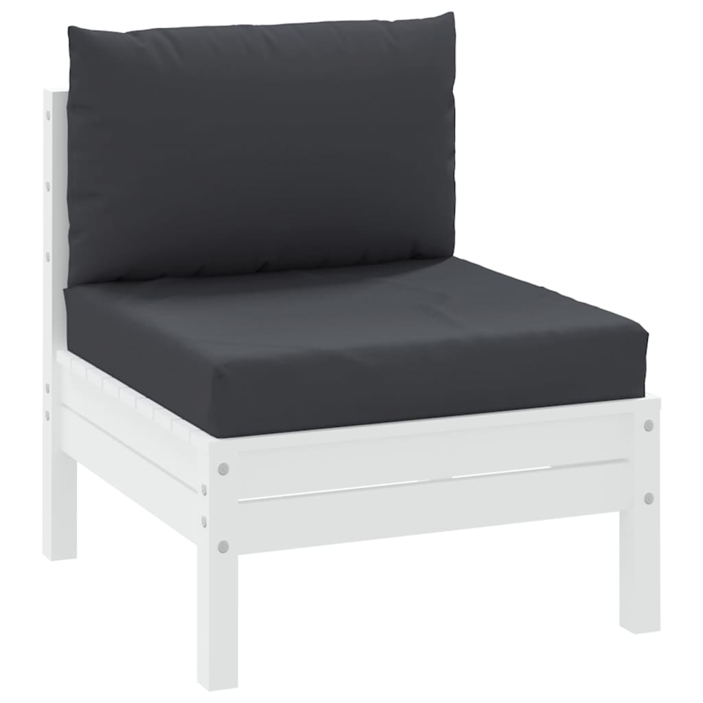 Vidaxl palle puder 2 st stof sort sort