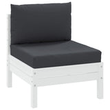Vidaxl palle puder 2 st stof sort sort