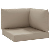 Vidaxl pallepuder 3 st Oxford Fabric Taupe