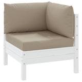 Vidaxl pallepuder 3 st Oxford Fabric Taupe