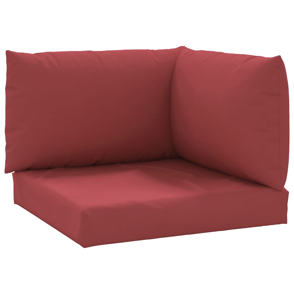 Vidaxl pallepuder 3 st Oxford Fabric Wine Rood